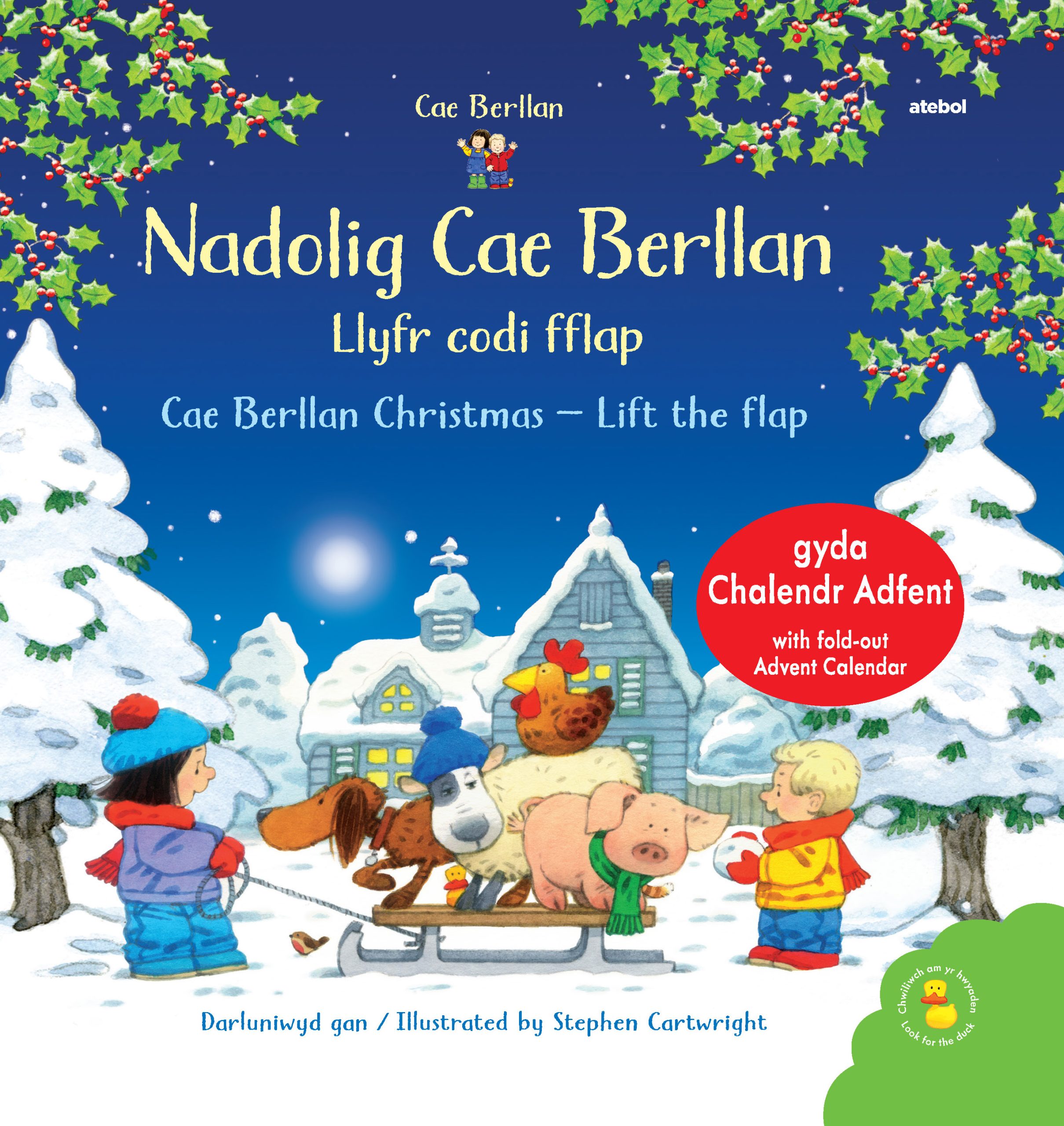Nadolig Cae Berllan – Llyfr Codi Fflap / Cae Berllan Christmas – Lift the Flap
